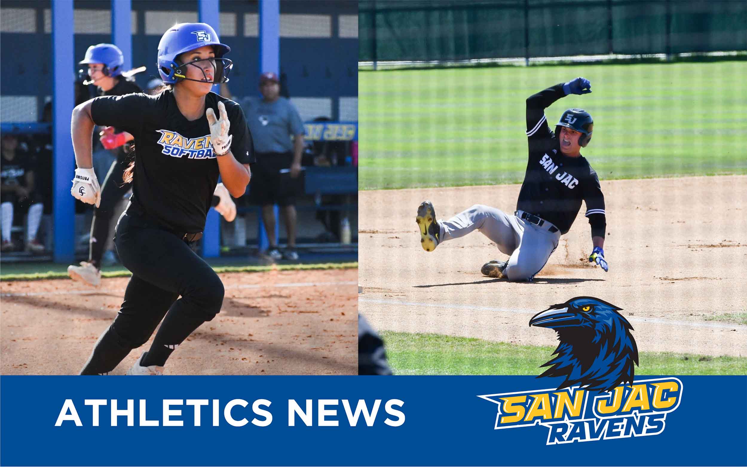 San Jac Athletes Iliana Melendez and McCabe Moyer