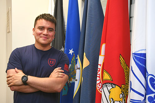 Army veteran and San Jacinto College student Robert Charles